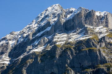 A mountain peak in the Swiss Alps