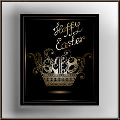 Graphic illustration with Easter symbol 2