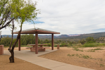 Resting Area in Phoenix Arizona USA Overlooking Grand Canyon