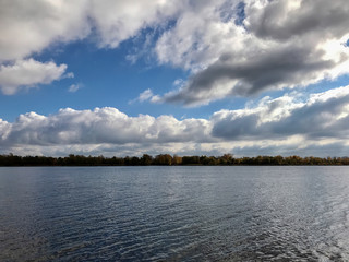 overcast autumn Lake
