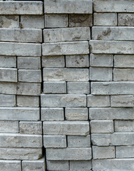 Gray stone bricks, wall texture, rocky surface closeup