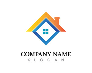 Real estate and home buildings logo icons template