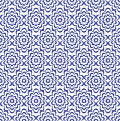 blue flowers with a beautiful patterned petals background