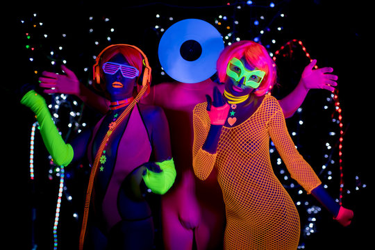 glow uv neon disco partty