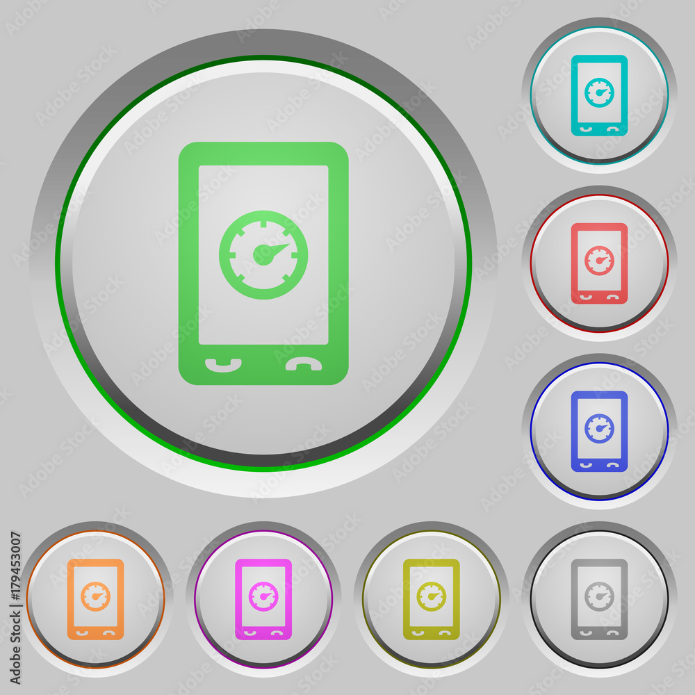Poster mobile benchmark push buttons