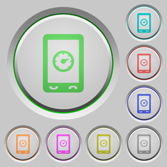 Mobile benchmark push buttons