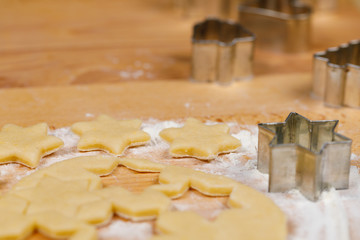 making christmas cookies, homemade