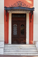 Door of modern building