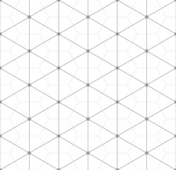 Vector seamless pattern. Modern stylish texture. Repeated geometric pattern. Mesh with hexagonal cells