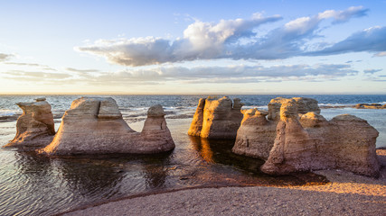 Monoliths of Île Nue de Mingan, Quebec, Canada