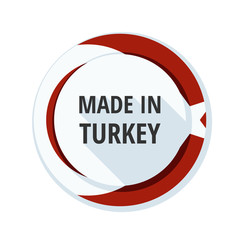 Made in Turkey label illustration