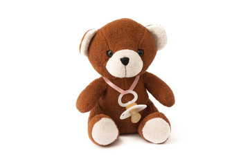Teddybär mit Schnuller