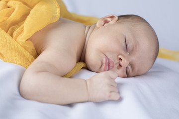 Sleeping, Beautiful newborn baby