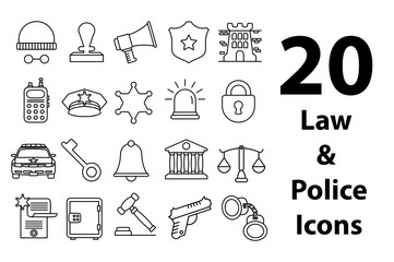 Law & Police Icons