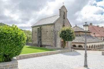 Fototapeta na wymiar chapel in Roncesvalles, Spain