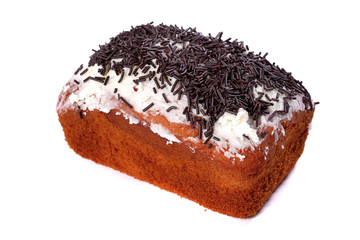 Biscuit with chocolate topping