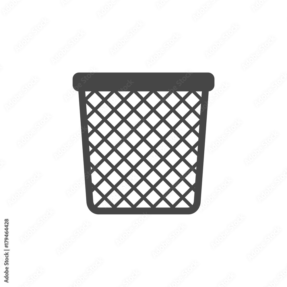Poster vector recycle bin trash and garbage icon