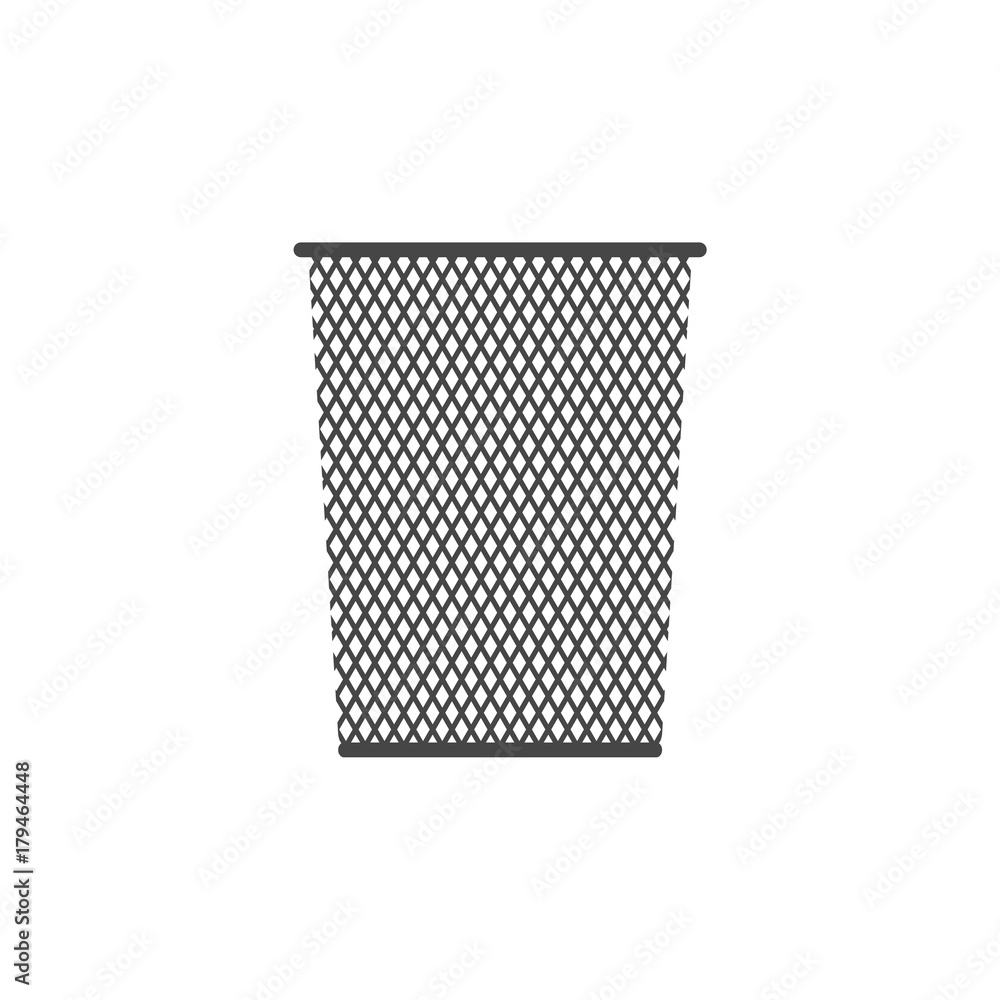 Poster vector recycle bin trash and garbage icon