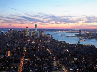 Night view of New York　ニューヨークの夜景
