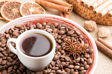 Coffee beans for background