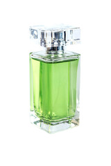 Perfume bottle isolated on white background.