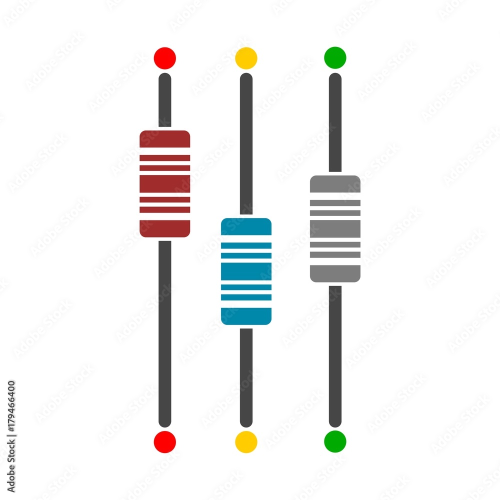 Poster sliders or faders control board, fader icon