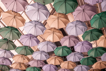 Fototapeta na wymiar Fond de parapluies
