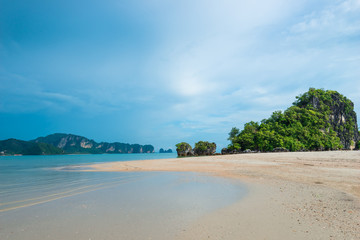 before the storm at sea, beautiful seascape, Krabi Thailand