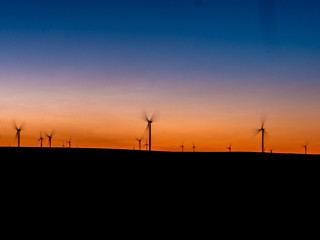 Obraz premium Wind Farm at Sunrise