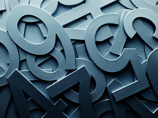 Blue metal texture random numbers abstract background