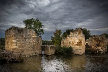 Photo sur Plexiglas Moulins Aceñas molinos de río medievales aruinadas en Zamora