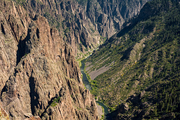 Black Canyon of the Gunnison National Park Colorado Landscape Cliffs