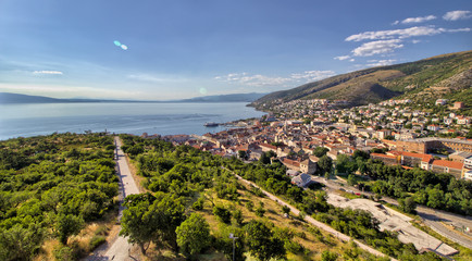 Fototapeta na wymiar Panorama of Senj - Istria - Croatia