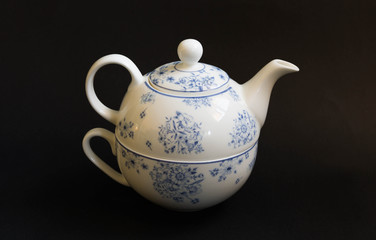 A Two Handle Tea Pot.