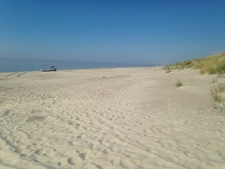 Fototapeta na wymiar Beach at Curonian Spit, Baltic Sea