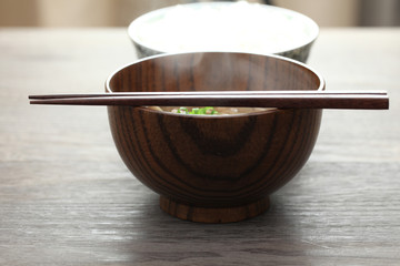 豚肉と舞茸の味噌汁