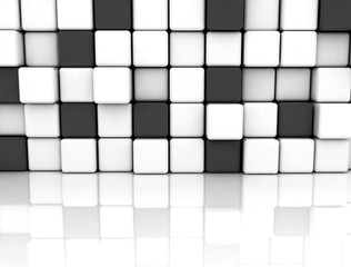 Abstract background made of 3d cubes