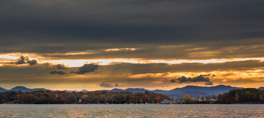 Sunset on Shelburne Bay
