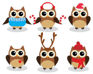 Vector Fun Owls