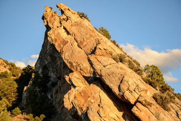 A sandstone hog back