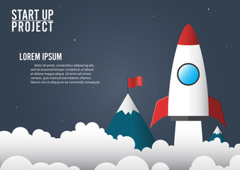 Business Infographic start up style