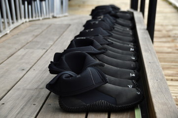 Zapatos de neopreno