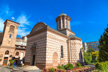 Curtea Veche church in  Bucharest - obrazy, fototapety, plakaty