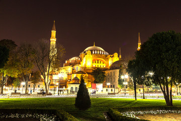 Fototapeta na wymiar Ayasofya Museum (Hagia Sophia) in Istanbul