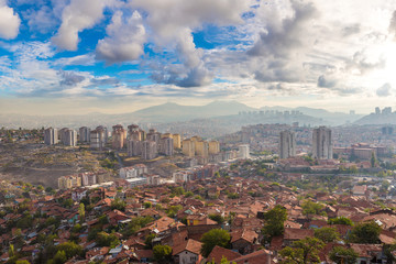Panoramic view of Ankara, Turkey