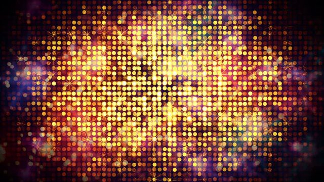 Light wall shining and fireworks. Computer desogned seamless loop absrtact holiday animation 4k UHD (3840x2160)
