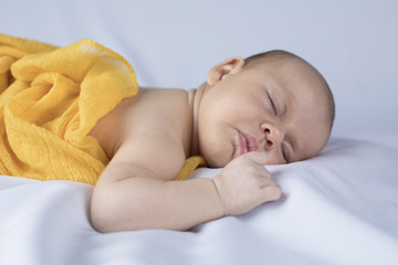 Sleeping, Beautiful newborn baby