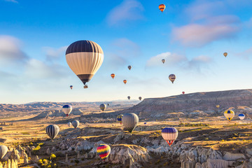 Obraz premium Hot air Balloons flight in Cappadocia