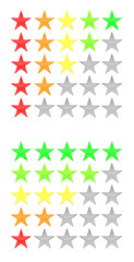 Fototapeta premium 5 star rating icon illustration. Isolated for website or app