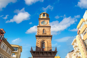 Historical Clock Tower in Canakkale